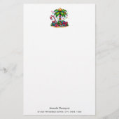 Tropische kerstvakantie palmboom briefpapier (Voorkant)