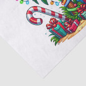 Tropische kerstvakantie palmboom tissuepapier (Detail)