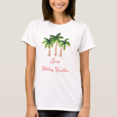 Tropische kerstvakantie t-shirt (Voorkant)