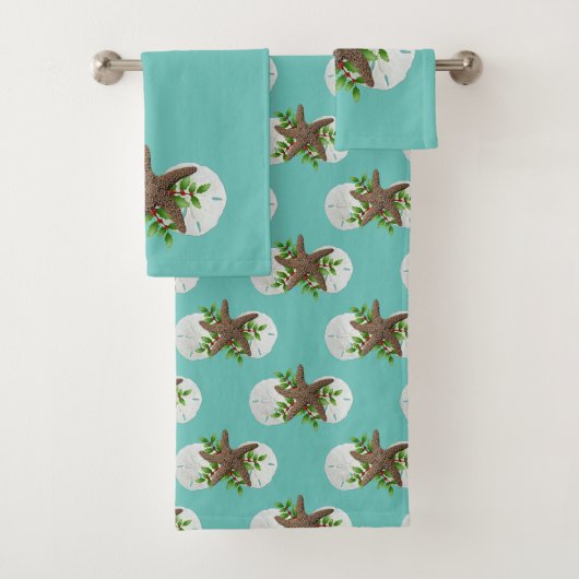 Tropische kerstvakantieband bad handdoek (Insitu)