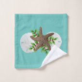 Tropische kerstvakantieband bad handdoek (Wasdoekje)