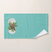 Tropische kerstvakantieband bad handdoek (Handdoek)