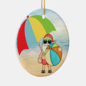 Tropische kerstversiering keramisch ornament (Rechts)