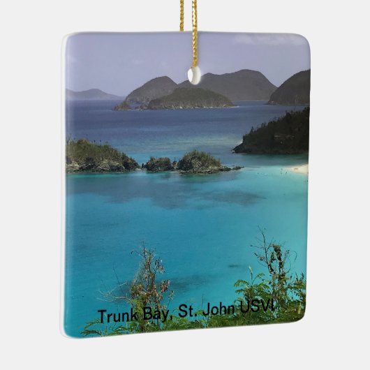 Tropische kerstversiering keramisch ornament (Rechts)