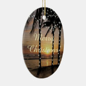 Tropische kerstversiering keramisch ornament (Rechts)