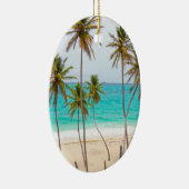 Tropische kerstversiering keramisch ornament (Rechts)