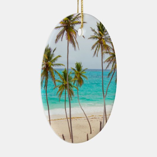 Tropische kerstversiering keramisch ornament (Rechts)