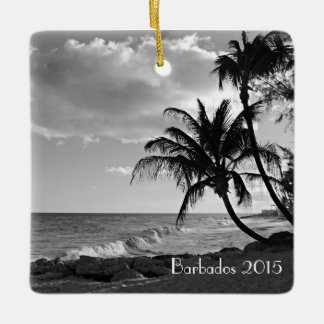 Tropische kerstversiering op het eiland - Aanpasse Keramisch Ornament