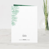 Tropische Kerstversieringen Custom Foto Gevouwen Kaart (Achterkant)