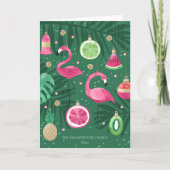 Tropische Kerstversieringen Custom Foto Gevouwen Kaart (Voorkant)