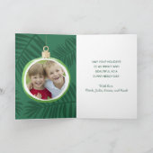 Tropische Kerstversieringen Custom Foto Gevouwen Kaart (Binnen)