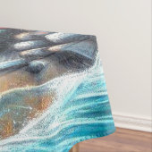 Tropische Kerstvuurtoren Gepersonaliseerde Runner Tafelkleed (Voorbeeld)