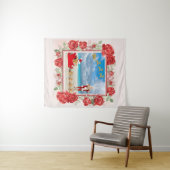 Tropische kerstwandtapijt wandkleed (In Situ (horizontaal))