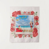 Tropische kerstwandtapijt wandkleed (Voorkant)