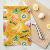 Tropische keukenhanddoeken voor fruit (Quarter Fold)
