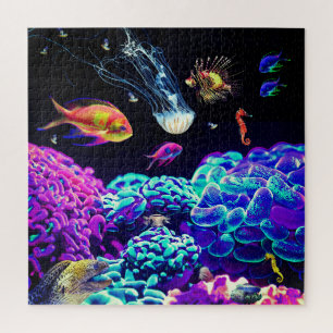 Tropische kieuwkoraalzeebaars Anthias vis Legpuzzel
