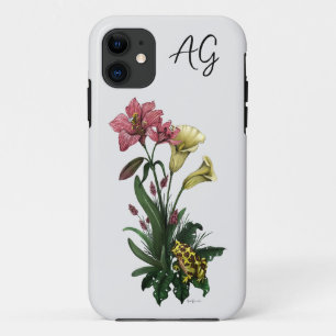 Tropische kikker en Lily Botanical Floral Art Case-Mate iPhone Case