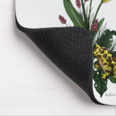 Tropische kikker en Lily Botanical Floral Art Muismat (Hoek)