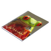 Tropische kikkerfoto Aangepast Notitieboek (Linkerzijde)