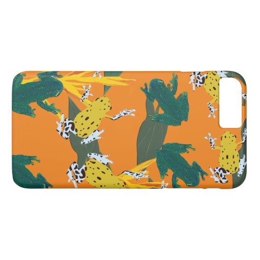 Tropische kikkers Case-Mate iPhone case (Achterkant (Horizontaal))