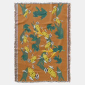 Tropische kikkers deken (Voorkant Verticaal)