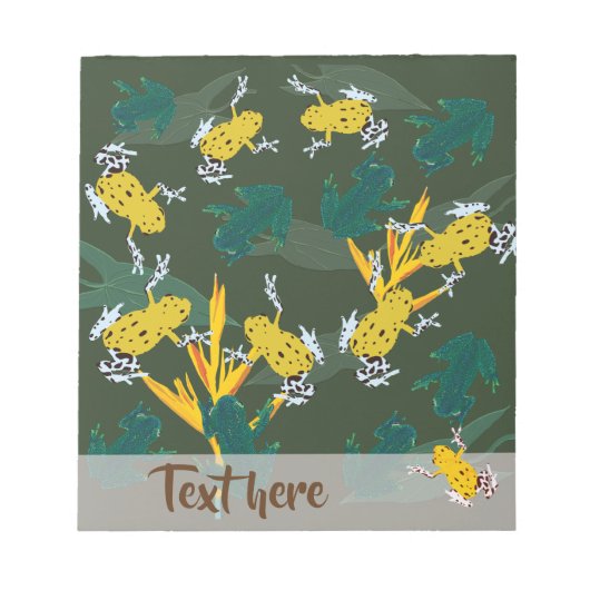 Tropische kikkers notitieblok (Voorkant)