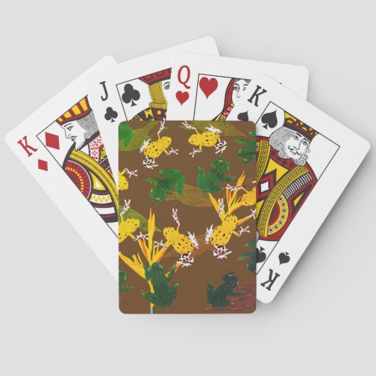 Tropische kikkers Patroon Pokerkaarten (Achterkant)