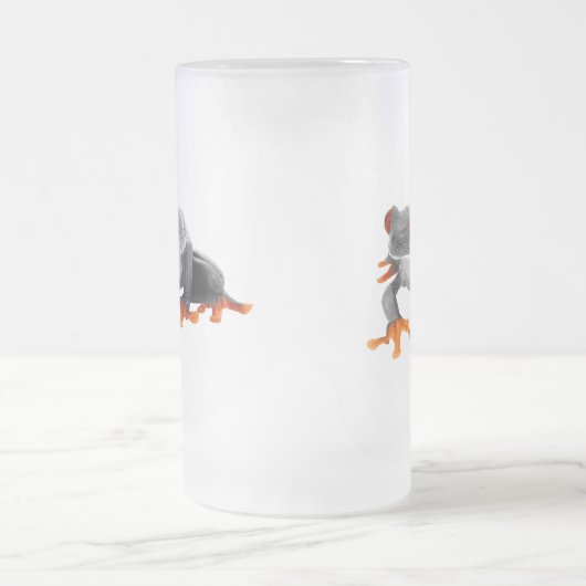 Tropische kikkervis Mok..! Matglas Bierpul (Center)