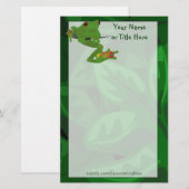 Tropische kikkervisserij briefpapier (Voorkant / Achterkant)