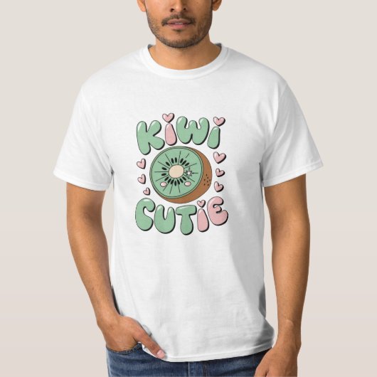 Tropische Kiwi-thema T-shirts voor Fruitfans (Voorkant)