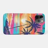 Tropische kleur Glow Sunset Design Case-Mate iPhone Case (Achterkant (horizontaal))
