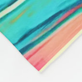 Tropische kleur Glow Sunset Design Fleece Deken (Hoek)