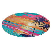 Tropische kleur Glow Sunset Design Snijplank (Hoek)