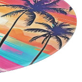 Tropische kleur Glow Sunset Design Snijplank (Hoek)