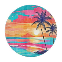 Tropische kleur Glow Sunset Design