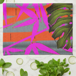 Tropische Kleur Storm Abstract Eiland Energie Theedoek