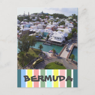 Tropische kleuren van Bermuda Briefkaart