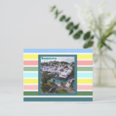 Tropische kleuren van Bermuda Briefkaart (Staand voorkant)