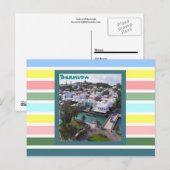 Tropische kleuren van Bermuda Briefkaart (Voorkant / Achterkant)