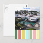 Tropische kleuren van Bermuda Briefkaart (Voorkant / Achterkant)
