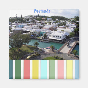 Tropische kleuren van Bermuda Magneet
