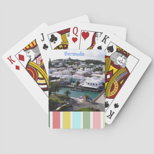 Tropische kleuren van de Bermuda-speelkaarten Speelkaarten (Achterkant)