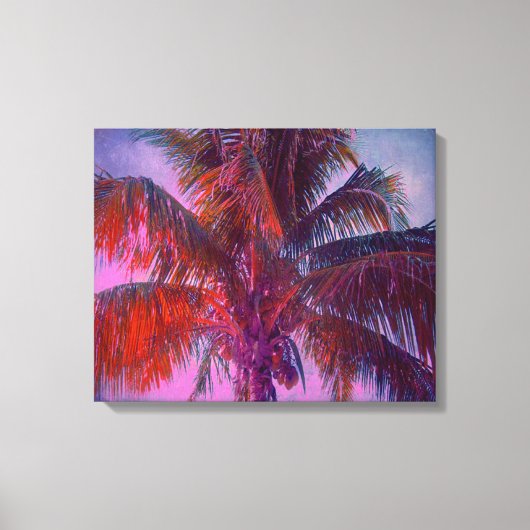 Tropische kleurengolven — Verrekte canvasafdruk Canvas Afdruk (Voorkant)