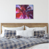 Tropische kleurengolven — Verrekte canvasafdruk Canvas Afdruk (Insitu (Slaapkamer))
