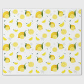 Tropische kleurrijke Citrus ZOMER Sinaasappel citr Cadeaupapier (Vlak)