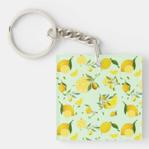Tropische kleurrijke Citrus ZOMER Sinaasappel citr Sleutelhanger