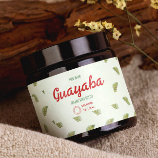 Tropische Kleurrijke Cosmetica Jar Wrap Around Lab Waterfles Etiket