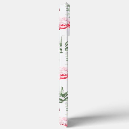 Tropische Kleurrijke Flamingo en bladeren P & Mono Case-Mate iPhone Case (Achterkant / Rechts)