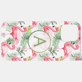 Tropische Kleurrijke Flamingo en bladeren P & Mono Case-Mate iPhone Case (Achterkant (horizontaal))