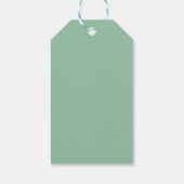 Tropische Kleurrijke Herfst Bloemen Bruiloft Welko Cadeaulabel (Achterkant)